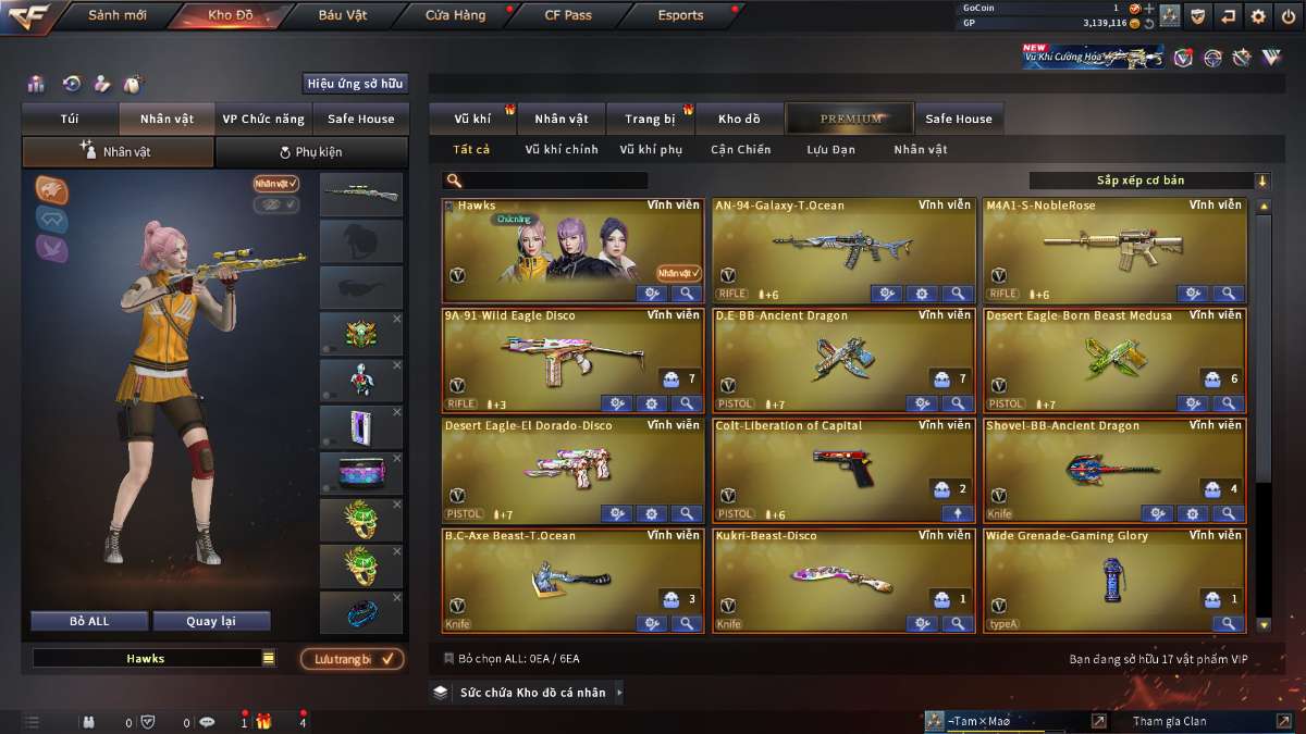 shop acc cf uy tin gia re